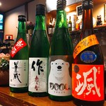 食堂すずき - 日本酒は毎月入れ変わります。