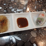 ベトナム料理 アン エム - セットの生春巻＆揚げ春巻