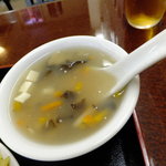 中華料理　安福楼 - 定食のスープです