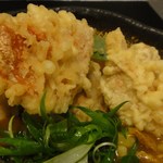 讃岐うどん 白庵 - 今回の主役、とり天　※かなり大きい、しかもそれが4個入り　※2011年11月