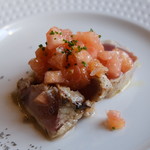 アル・ケッチァーノ - ビンチョウマグロの炙り