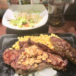 いきなりステーキ 会津千石店 - サラダ半分食べました。
