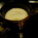 瓢亭 - 白味噌椀、蓬餅、菜の花