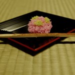 瓢亭 - きんとんの後にお薄