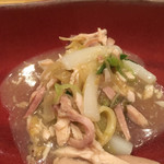 一碗水 - 酸白菜焼风鳮百頁(乳酸発酵させた白菜、熟成鶏肉、中国餅)