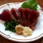 浜焼き海鮮居酒屋 大庄水産 - 【2019.2.20(水)】カツオ刺身810円