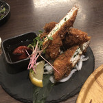 魚と肉　ASHIATO  - ささみとクリームチーズくるみ揚げ