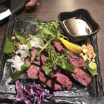 魚と肉　ASHIATO  - 牛ハラミステーキのわら炙り