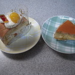 菓子工房 レジェール・ソルティ - ごちそうロール(280円)&チーズケーキ(180円)　自宅にて