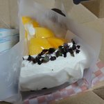 柿とチョコのタルト
