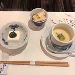 Ume No Hana - 嶺岡豆腐。湯葉煮。茶碗蒸し。