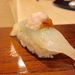 Kozasazushi - 鮍（かわはぎ） まさかカワハギが食べれるとわ！ キモが美味い