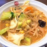 松軒 中華食堂 - 野菜たっぷり味噌拉麺(税抜650円)