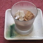 ぽぷり - アフタヌーンサービス（ココア（抹茶）プリン・シフォンケーキ・水羊羹・蒸しパンケーキの中から選べます）
