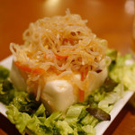 Salade au tofu et harusame 豆腐と春雨のサラダ
