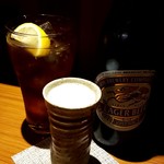 万風 - 瓶ビール中と紅茶酎ハイ