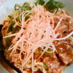 ラーメン はなふく - カレー和え麺（スパイシー）（800円）