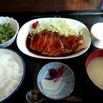 豚彩食堂 よらく - 豚テキ定食　1,000円