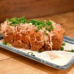 もつ焼★キャプテン - 十六豆腐の厚揚@450円
