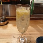 Kushiyaki Monjirou - あらごし生レモンサワー    550円