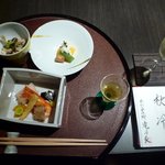 登別温泉郷 滝乃家 - 先附・小鉢・前菜 杏酒と共に