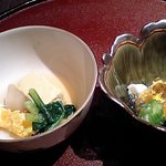 登別温泉郷 滝乃家 - 煮物・酢の物 睦豆腐手間かかってそう