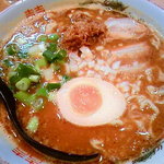 ラーメン はなふく - ニンニクみそラーメン（マー油）（750円）