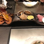 あわび日本料理 錦りゅう - 焼き物(海老・鮑・肉)　贅沢の極みっ☆☆☆　2019/02/16