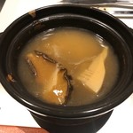 あわび日本料理 錦りゅう - 鮑＆フカヒレのあんかけ　フカヒレのシャクシャク感がたまらない♪火を通した鮑は歯ごたえがありながらも柔らかい(^0^)スープの旨みが深いっ！！　2019/02/16