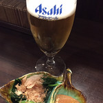 おかん家 - 小ビール&お通し