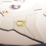 Gaggan - 食べ終えた皿を繋ぎ合わせると「インド」の地形。