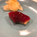 うを徳 - 塩釜 本鮪赤身ヅケにぎり