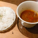 グランケーブ - ライスとミネストローネ（＊まだ飲んでないです）