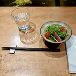 Hiroshima Yamato And Oba - ランチにつくサラダ