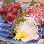 Horse sashimi from Kumamoto