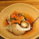 Sakana Noumaimise Yamakawa - 白ばい貝にホタルイカ胡麻豆腐