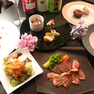 伊勢海老ｗｉｔｈ飛騨牛イチボorランプステーキのコース ｇコース ステーキハウス タカミ Takami 京田辺 ステーキ 食べログ