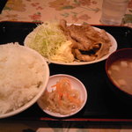 謝謝ラーメン - 豚しょうが焼定食