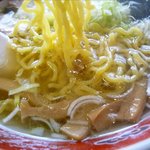 食事処 一久 - 塩ラーメンの麺