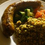 アヒルストア - 自家製ソーセージとクスクスのサラダ