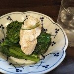 吾作 - 菜の花の白和え。春はすぐそこに！焼酎もすぐそこに（笑）