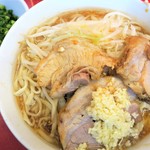 ラーメン二郎 - ラーメン小＋ニンニク＋青ネギ