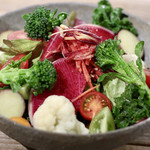 Barca. - 地場野菜のバルカサラダ 〜自家製ドレッシングでさっぱりと〜