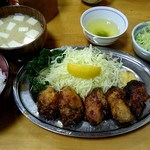 とんかつ 万平 - カキバター定食