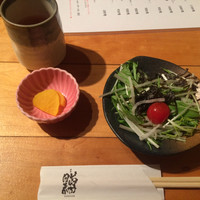 黒尊 - お新香とサラダ