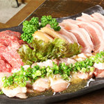 どったんばっ炭 - よくばり盛のお肉の盛合わせ