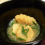 神保町 傳 - 鱧、レンコン饅頭、ごま豆腐のお椀