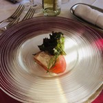 102415319 - サーモンとカブのミルフィーユ仕立て　ライムジュレとともに