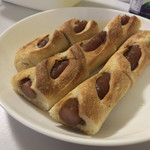 粉とクリーム - 食べやすい長さで切断