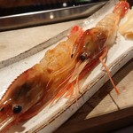 名代 駒寿司 - ぼたん海老の握り